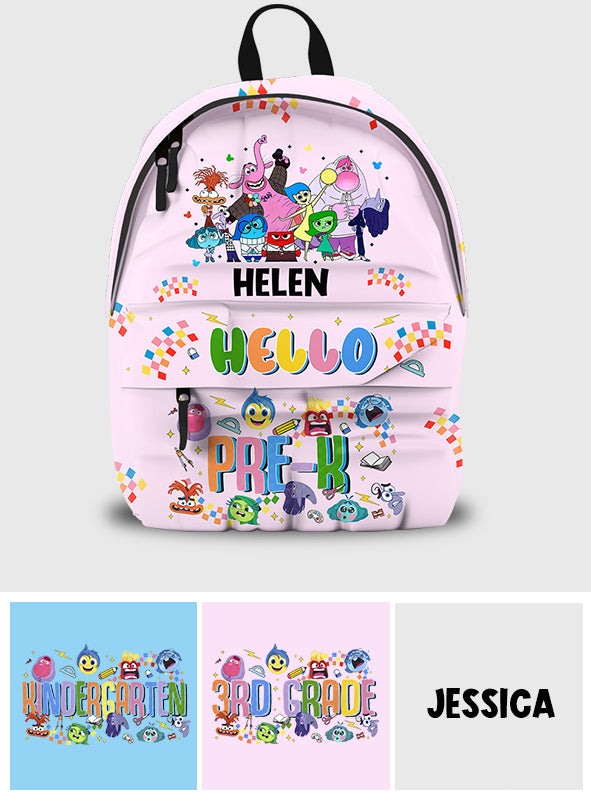 Personalized Kids Backpack with Characters Custom Name for School