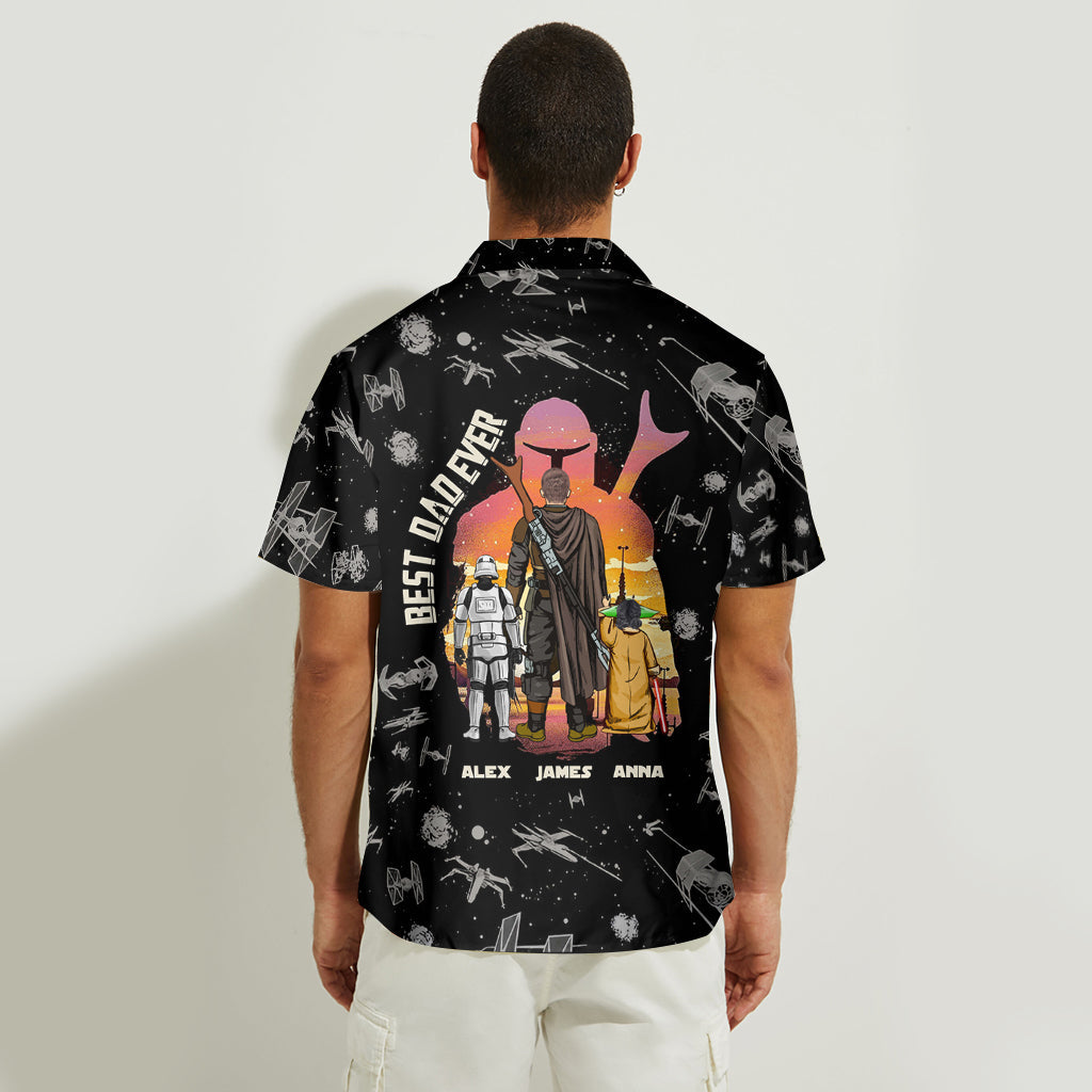 Personalized Dadalorian Hawaiian Shirt for Best Dad Ever Gift