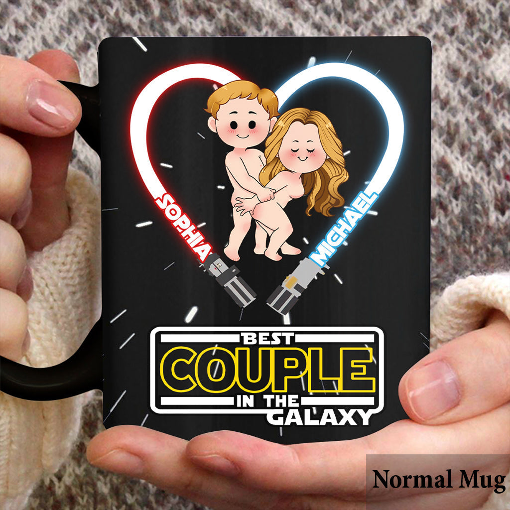Personalized Couple Mug Custom Names Best Couple in the Galaxy Gift