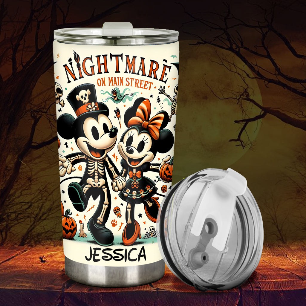 Personalized Nightmare On Main Street Tumbler Custom Name Gift