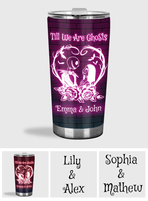 Personalized Halloween Tumbler Custom Name Gift for Couples