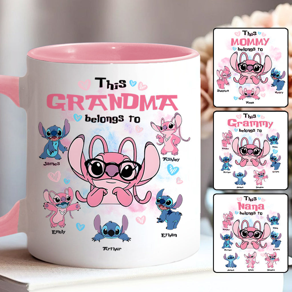 Personalized Accent Mug This Grandma Belongs To Custom Name Gift