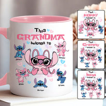 Load image into Gallery viewer, Personalized Accent Mug This Grandma Belongs To Custom Name Gift
