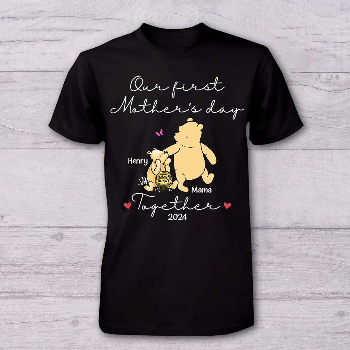 Personalized Mouse T-shirt and Baby Onesie for First Mother's Day Gift