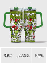 Load image into Gallery viewer, Personalized Grinch Christmas Tumbler with Handle Gift for Mom
