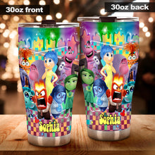 Load image into Gallery viewer, Personalized Tumbler with Custom Name &amp; Colorful Design for Kids
