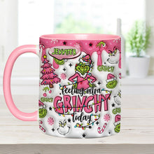 Load image into Gallery viewer, Personalized Grinch Accent Mug &amp; Coaster Gift for Christmas
