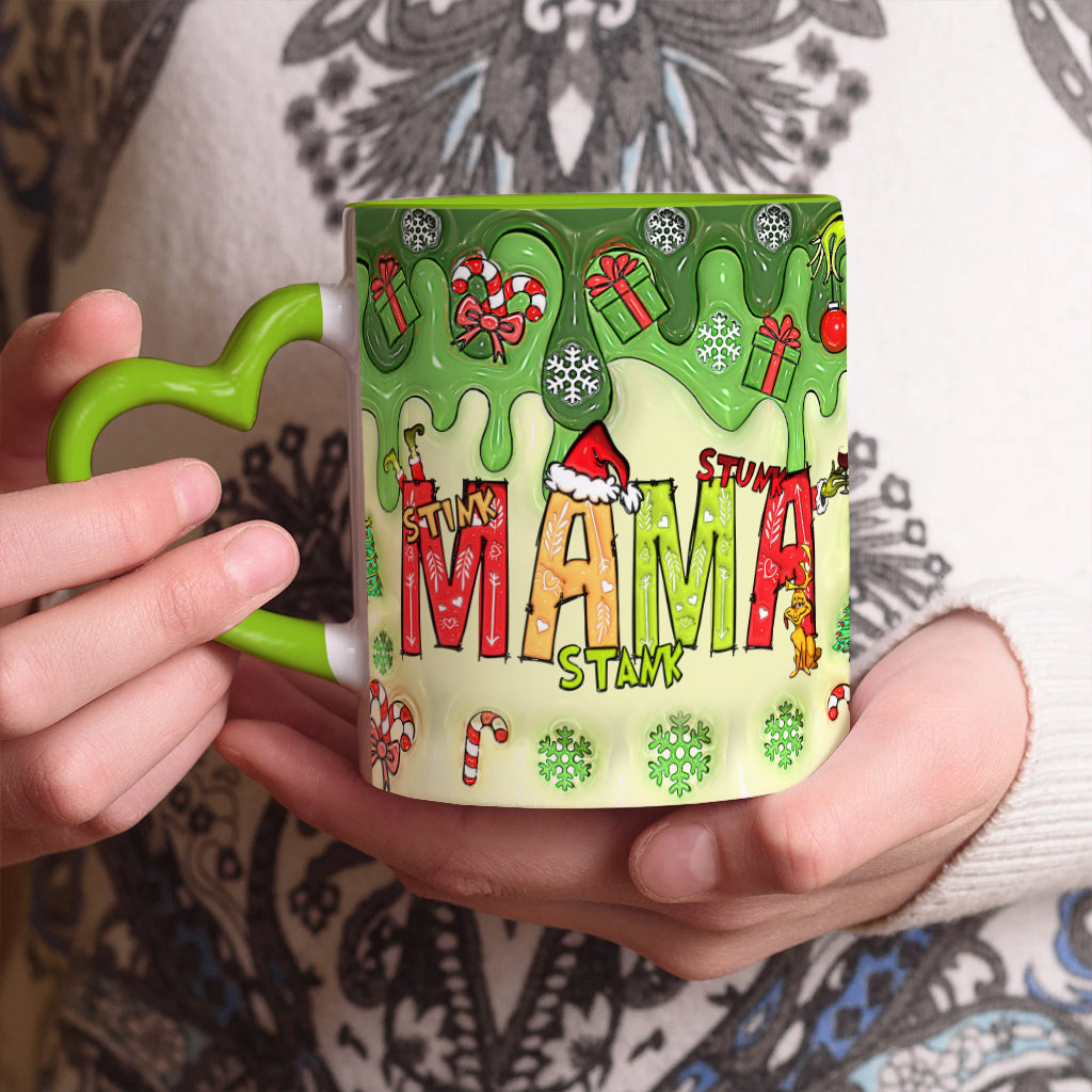 Personalized Heart Handle Mug Custom Name Gift for Mom