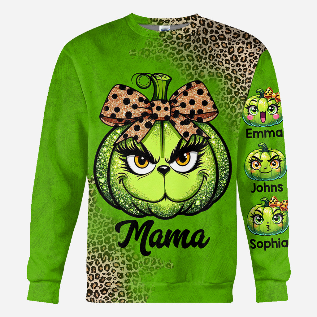 Personalized Grinchy Mama All Over Shirt Christmas Gift
