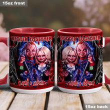 Load image into Gallery viewer, Personalized Chucky &amp; Tiffany Accent Mug Custom Name Gift

