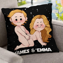 Load image into Gallery viewer, Personalized Use The Force Throw Pillow Custom Couple Gift
