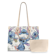Load image into Gallery viewer, Personalized Leather Handbag Ohana Stitch Design Gift for Women
