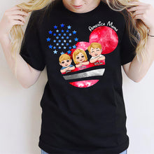 Load image into Gallery viewer, Personalized America Mama T-Shirt &amp; Hoodie Custom Family Gift

