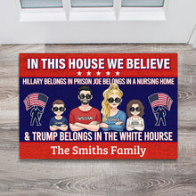 Load image into Gallery viewer, Custom Family Doormat with Personalized Text for Front Entry

