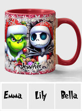 Load image into Gallery viewer, Personalized Nightmare Christmas Accent Mug Custom Name Gift
