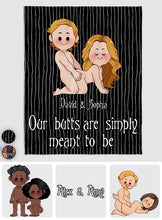 Load image into Gallery viewer, Personalized Naughty Blanket Custom Name Gift for Couples
