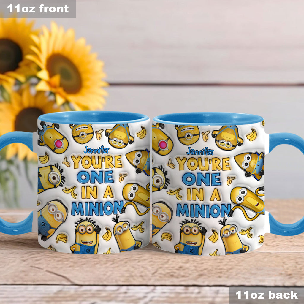 Personalized Minion Accent Mug Custom Name Gift for Birthday