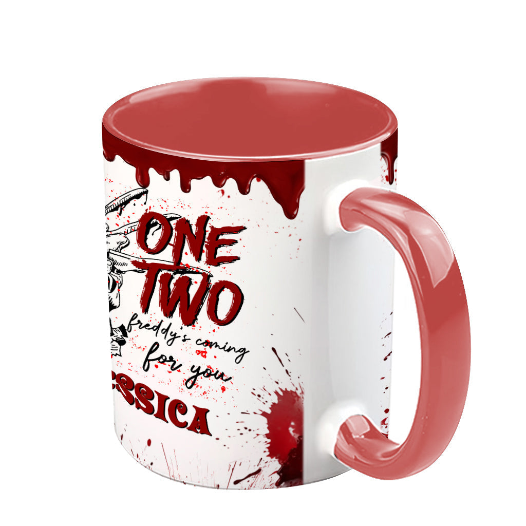 Personalized Horror Accent Mug Custom Name Gift for Fans