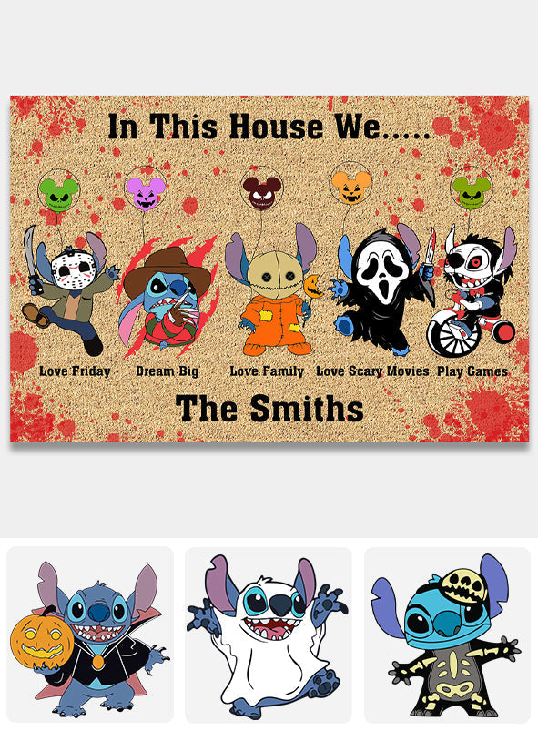 Personalized Doormat In This House Ohana Family Gift