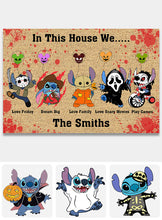 Load image into Gallery viewer, Personalized Doormat In This House Ohana Family Gift
