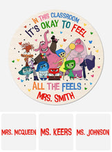 Load image into Gallery viewer, Personalized Round Wood Sign Classroom Decor for Teacher Gift
