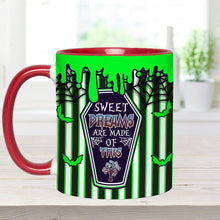 Load image into Gallery viewer, Personalized Sweet Dreams Accent Mug Custom Name Gift Idea

