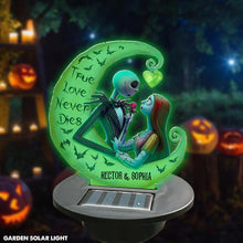 Load image into Gallery viewer, Personalized Nightmare Garden Solar Light with True Love Design for Couples
