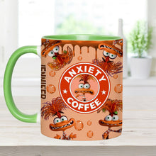 Load image into Gallery viewer, Personalized Accent Mug Custom Name Anxiety Coffee Gift

