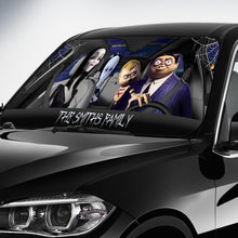 Load image into Gallery viewer, Personalized Halloween Car Sunshade Custom Family Name Gift
