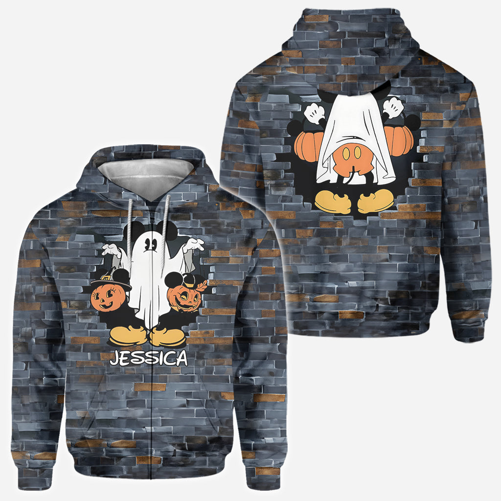 Funny Personalized Ghost Mouse All Over Shirt for Kids & Adults