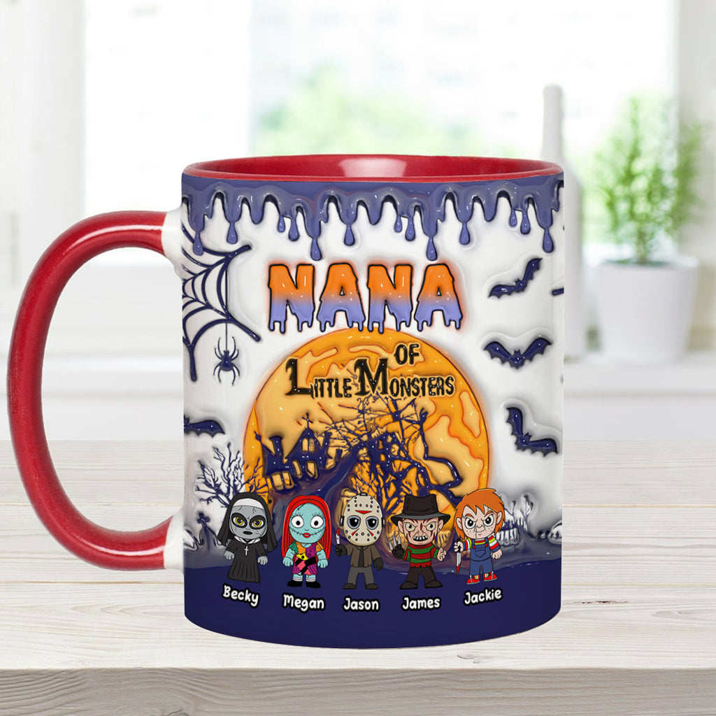 Personalized Halloween Mug for Grandma of Little Monsters