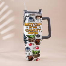 Load image into Gallery viewer, Personalized Galaxy Tumbler with Handle Gift for Kids - Custom Name
