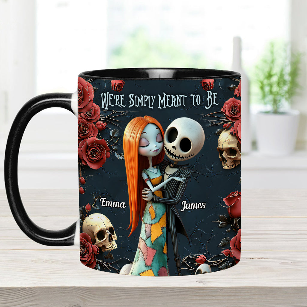 Personalized Nightmare Accent Mug Custom Name Gift for Couple