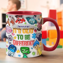Load image into Gallery viewer, Personalized Autism Awareness Accent Mug Custom Name Gift
