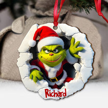 Load image into Gallery viewer, Personalized Grinch Christmas Ornament Custom Name Gift
