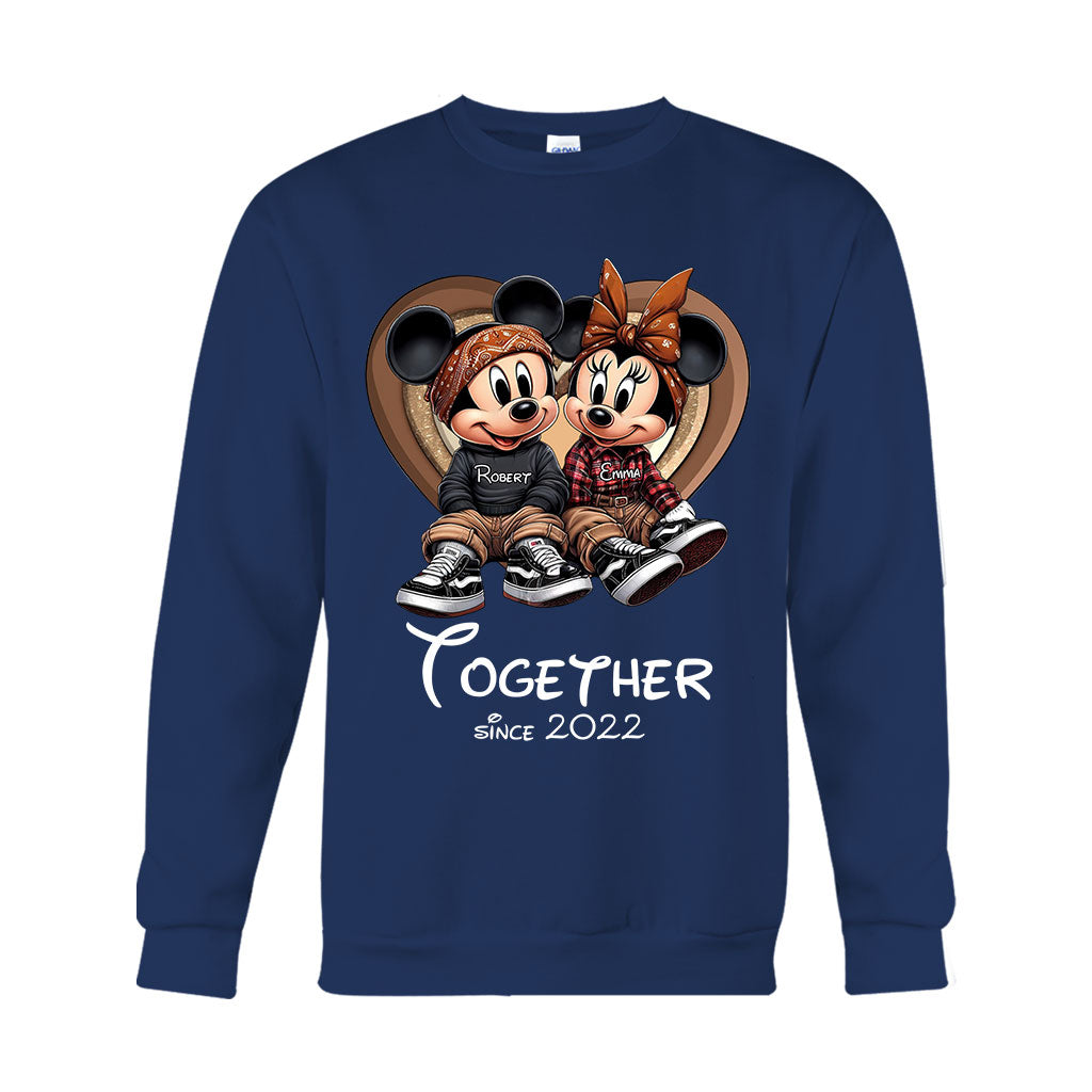 Personalized Chicano Couple T-shirt & Hoodie Gift Together Since 2022