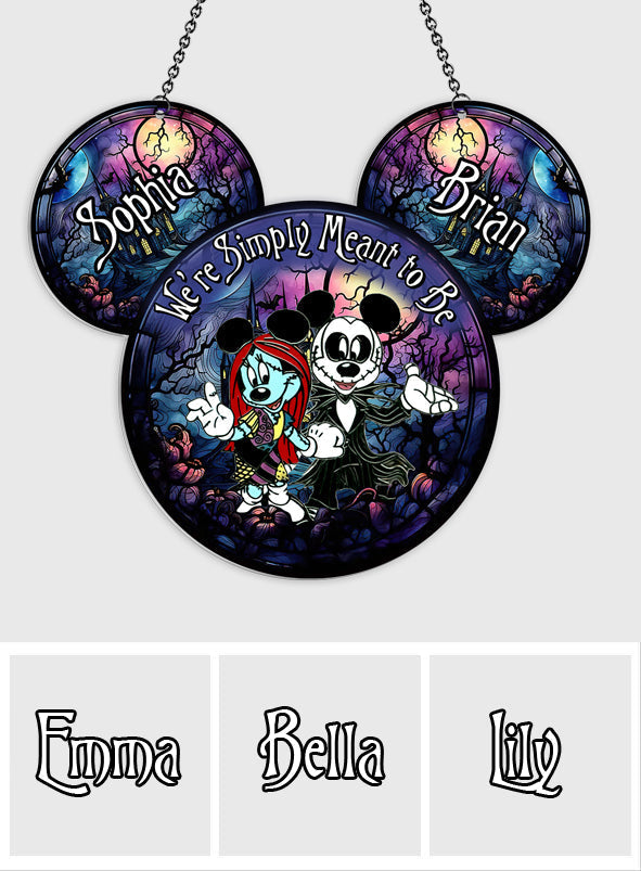 Personalized Mouse Suncatcher Ornament for Couples | Unique Gift Idea
