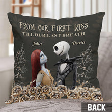 Load image into Gallery viewer, Personalized Nightmare Throw Pillow Custom Name Gift for Couples

