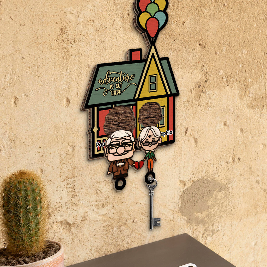 Personalized Adventure Key Holder Gift for Couples or Families