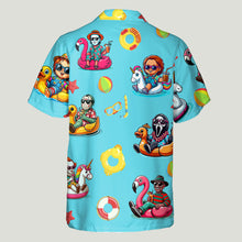 Load image into Gallery viewer, Personalized Horror Hawaiian Shirt Custom Name Gift for Him
