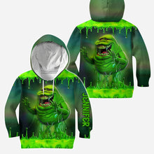 Load image into Gallery viewer, Personalized Green Ghost Hoodie and Leggings Set for Kids and Adults
