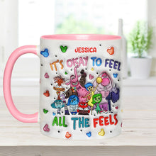 Load image into Gallery viewer, Personalized Ceramic Accent Mug Custom Name Feelings Gift
