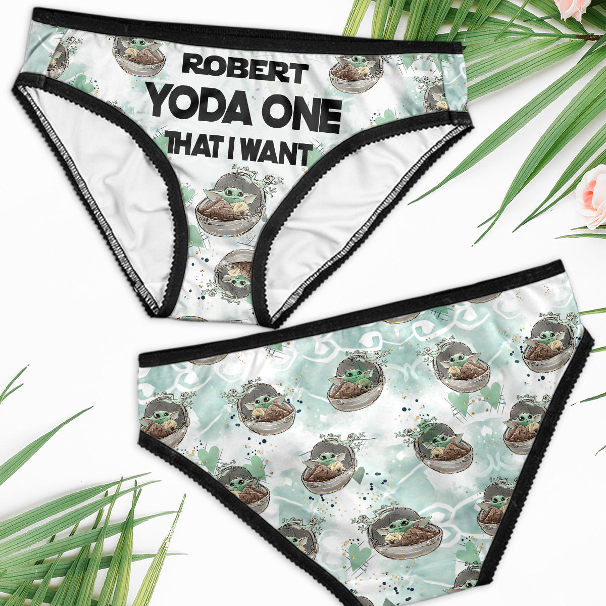 Personalized Yoda One That I Want Lace Briefs for Women