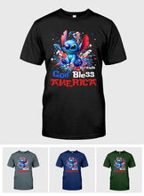 Load image into Gallery viewer, Personalized God Bless America T-Shirt &amp; Hoodie for July 4th Gift

