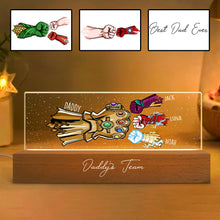 Load image into Gallery viewer, Personalized LED Night Light Custom Name Gift for Dad
