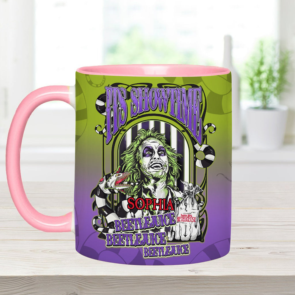 Personalized Beetlejuice Accent Mug Custom Name Halloween Gift