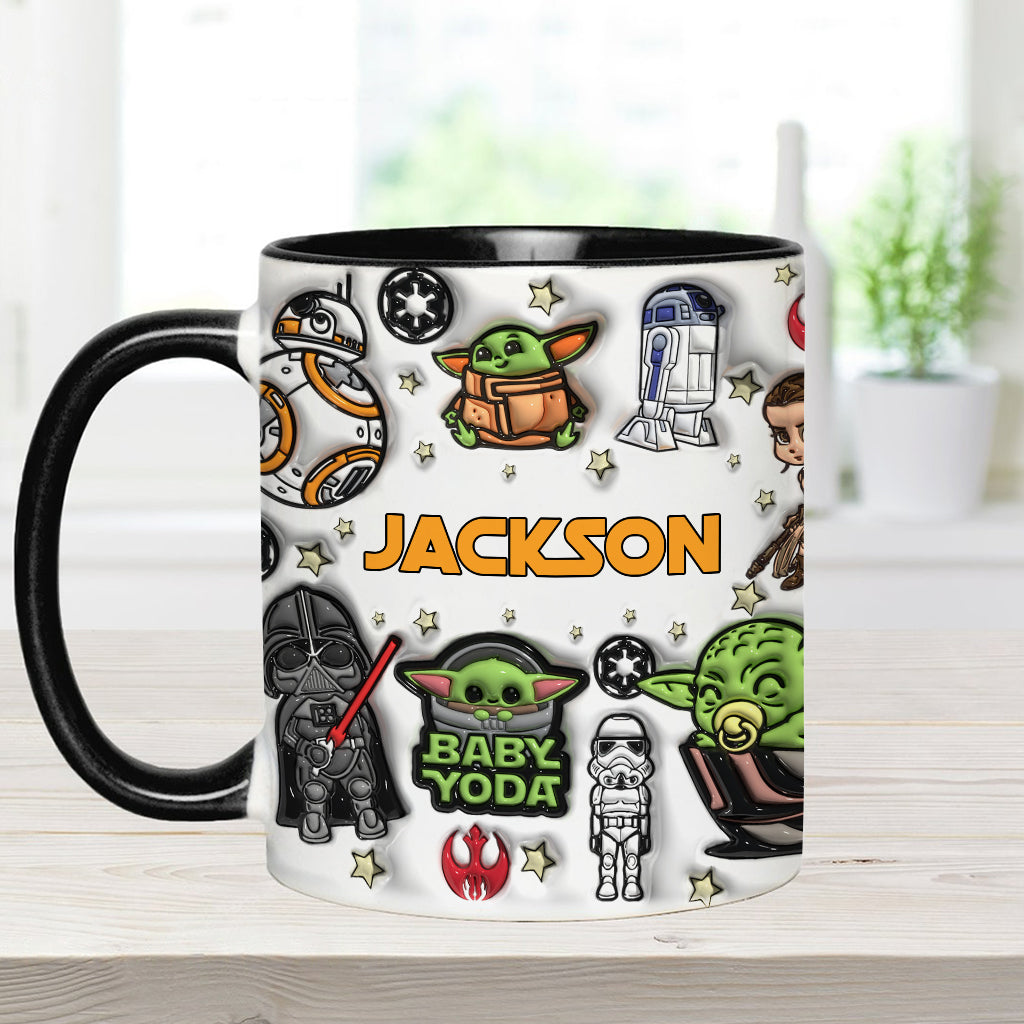 Personalized The Force Accent Mug Custom Name Gift for Star Wars Fans