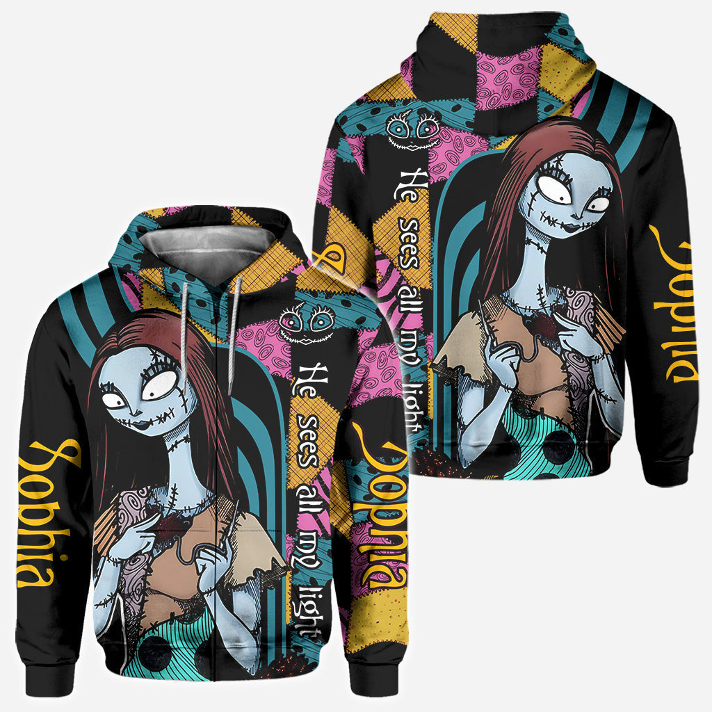 Personalized Nightmare Before Christmas All Over Shirt Custom Name Gift