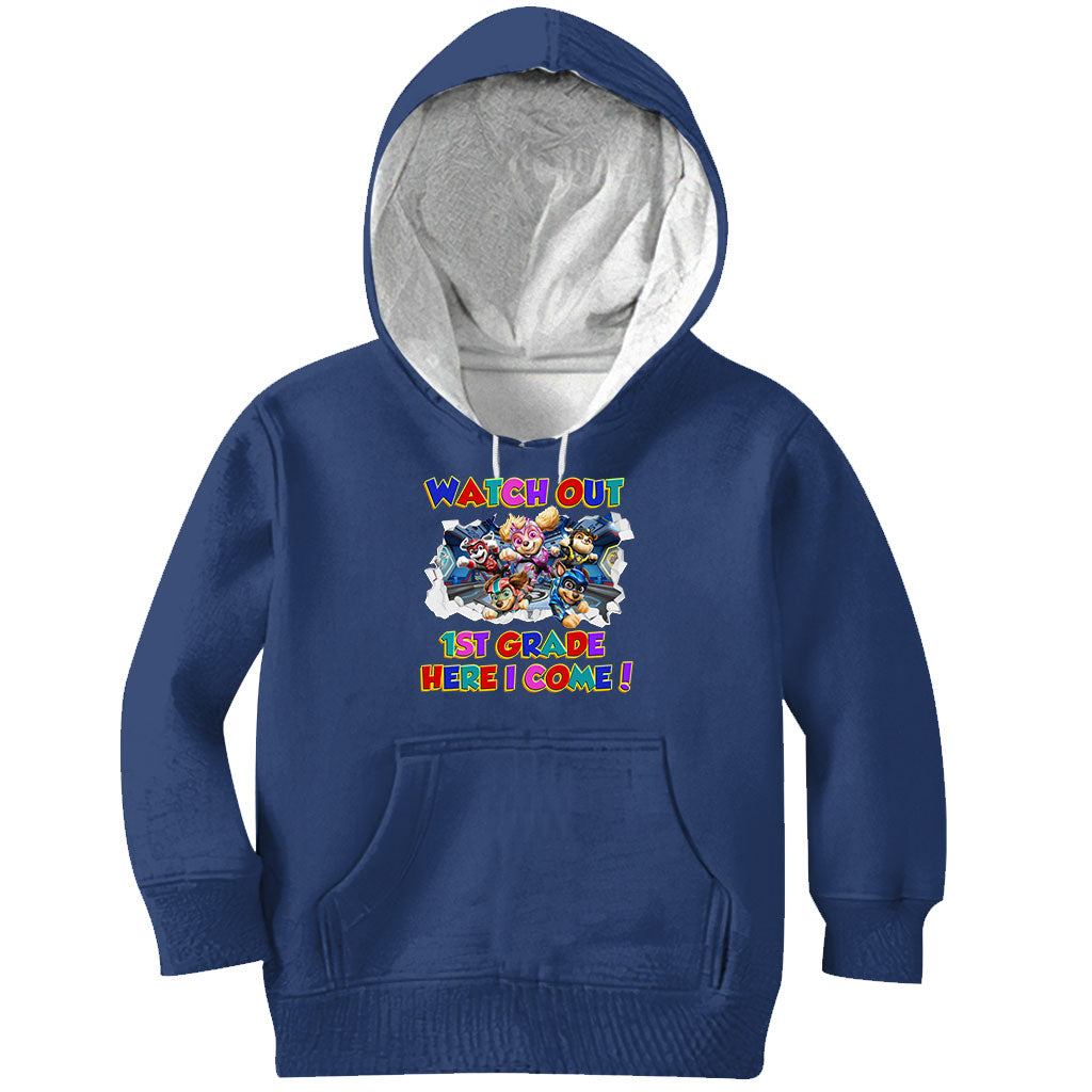 Personalized Kids T-Shirt with Watch Out Design for Back to School
