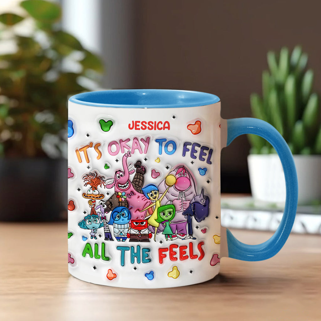 Personalized Ceramic Accent Mug Custom Name Feelings Gift